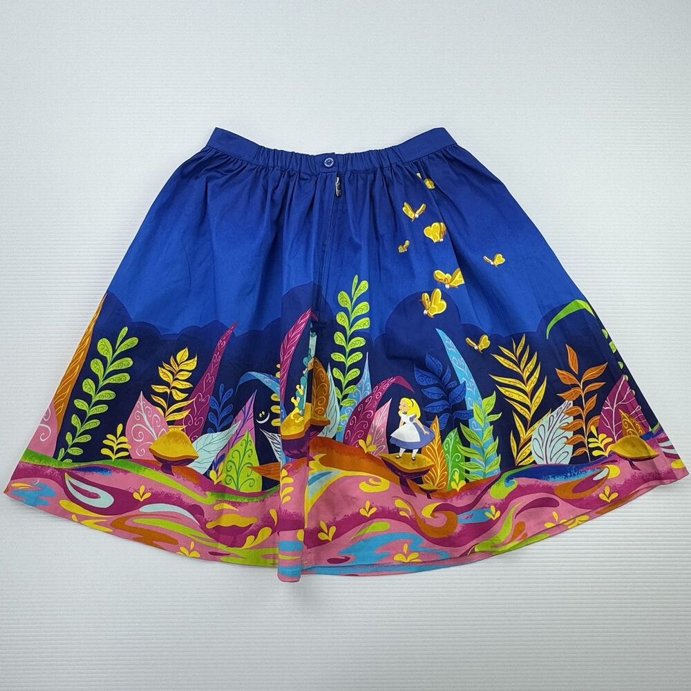 Disney Stitch Shoppe Loungefly Alice Caterpillar Dream Sandy Skirt M NWT Pin - Picture 11 of 16